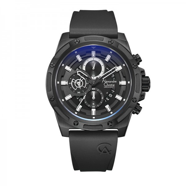 Alexandre Christie AC 6506 Full Black Rubber MCRIPBA